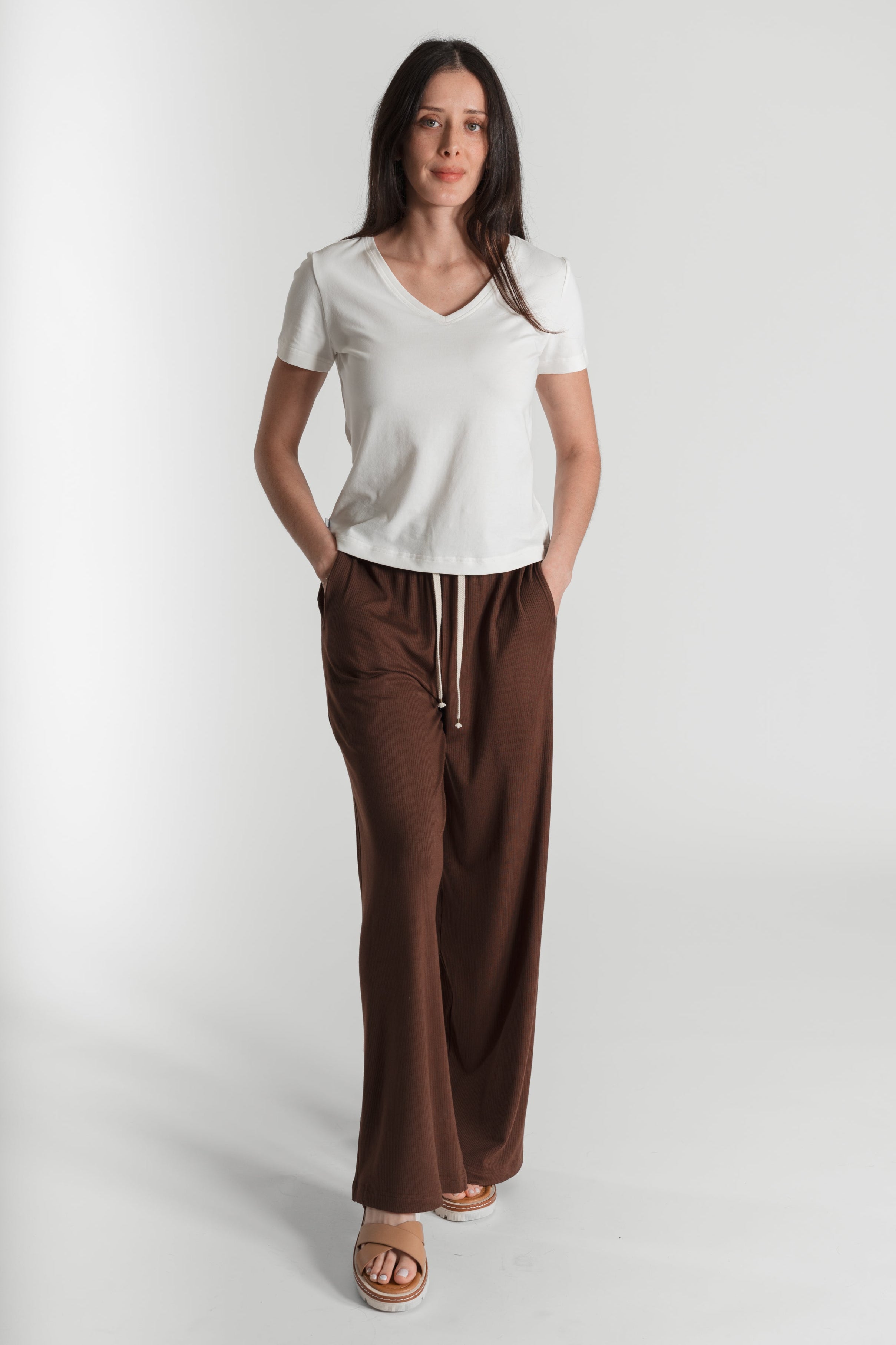 MODAL RIB FLOW PANT