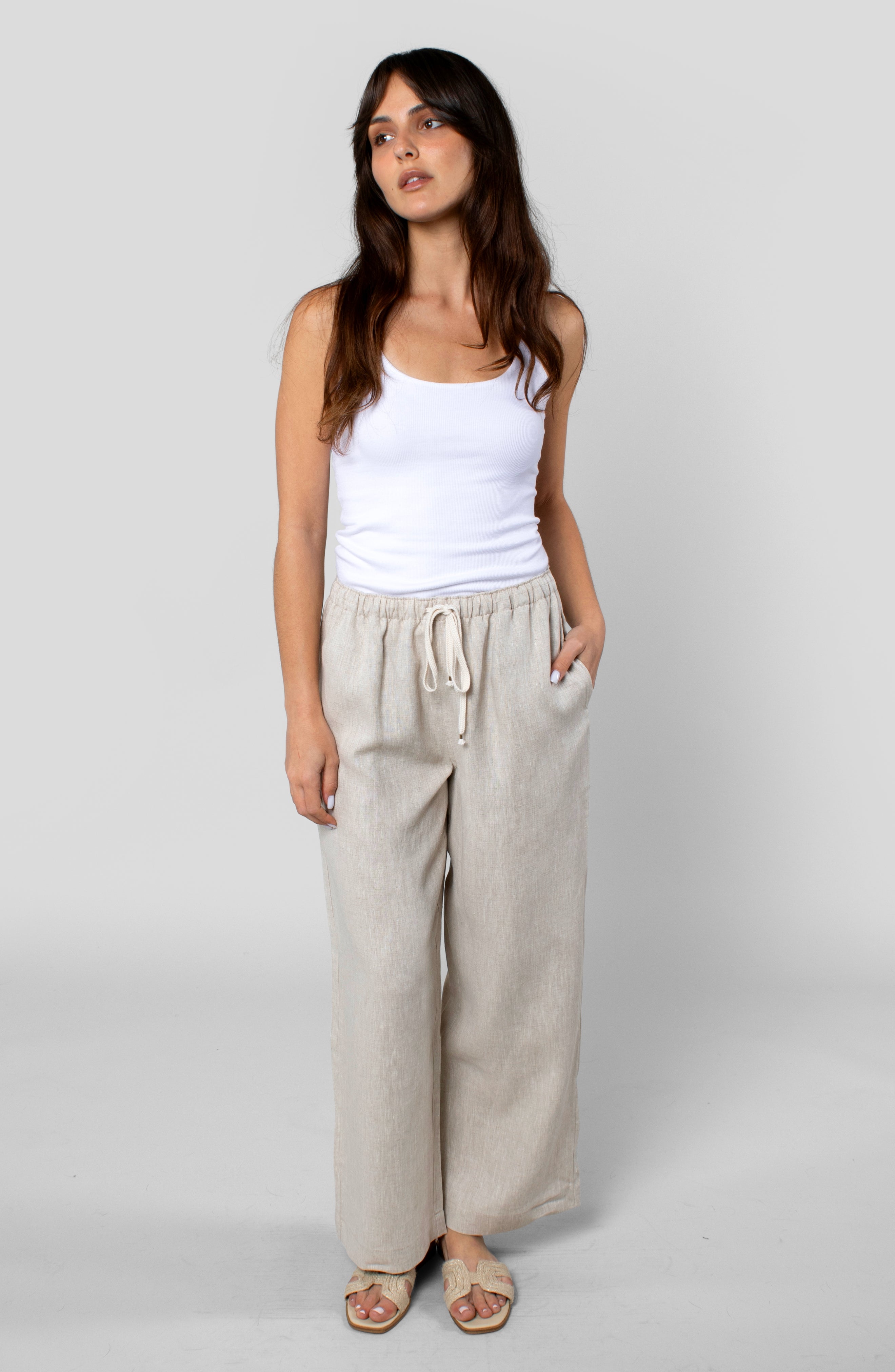 LINEN RESORT PANT
