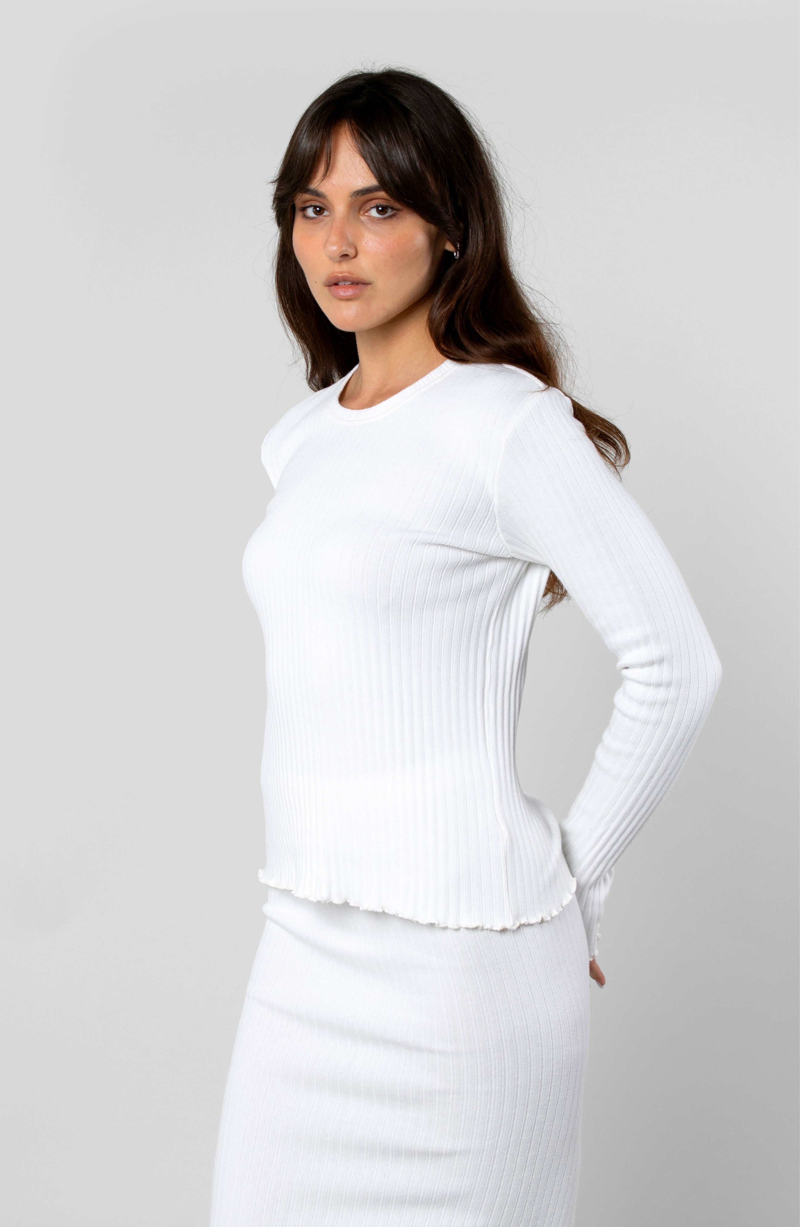 COTTON RIB LONG SLEEVE