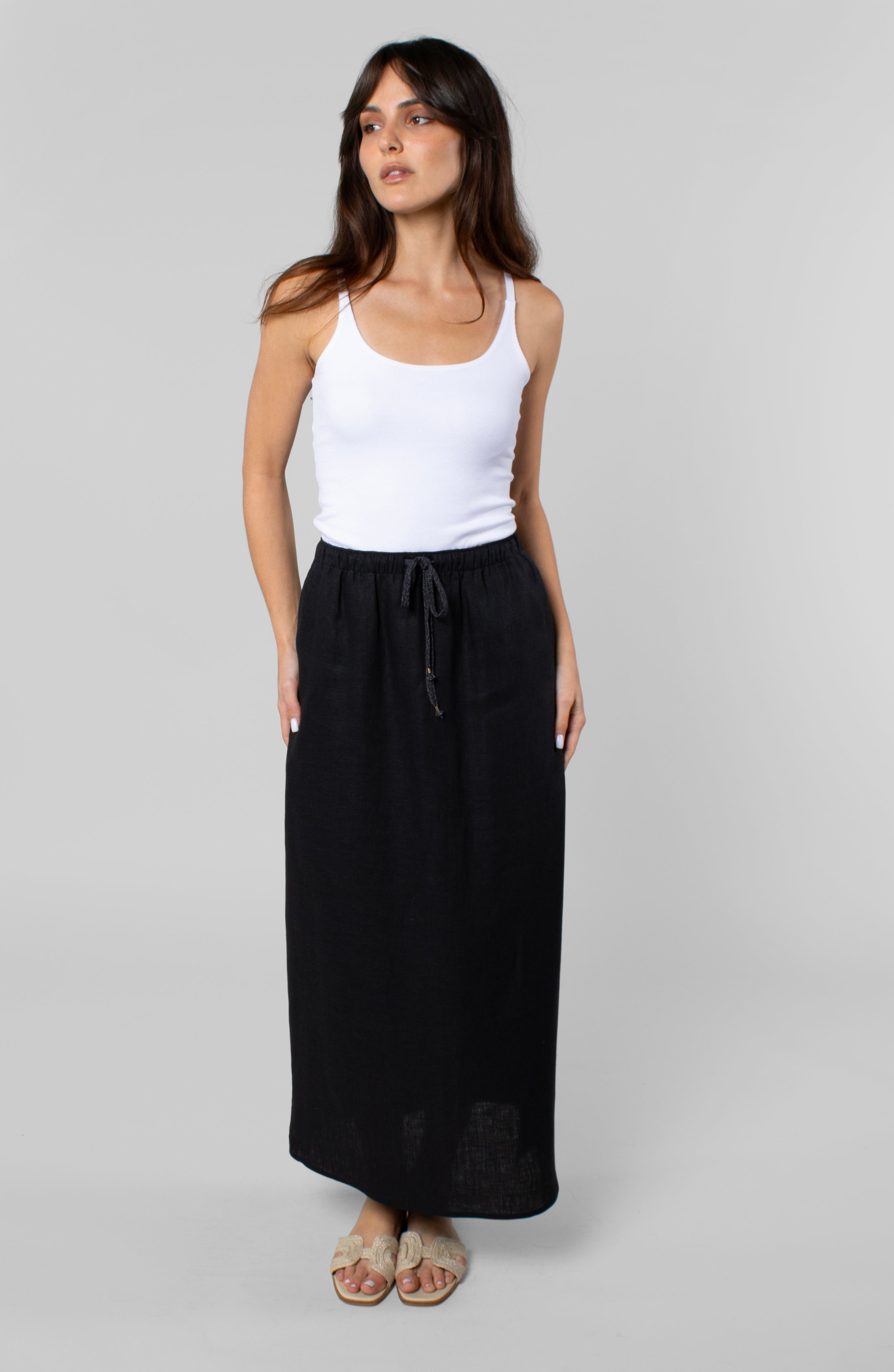 LINEN RESORT SKIRT