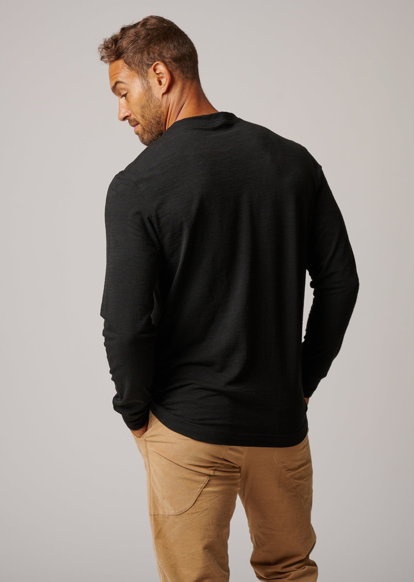 LONG SLEEVE SLUB T-SHIRT