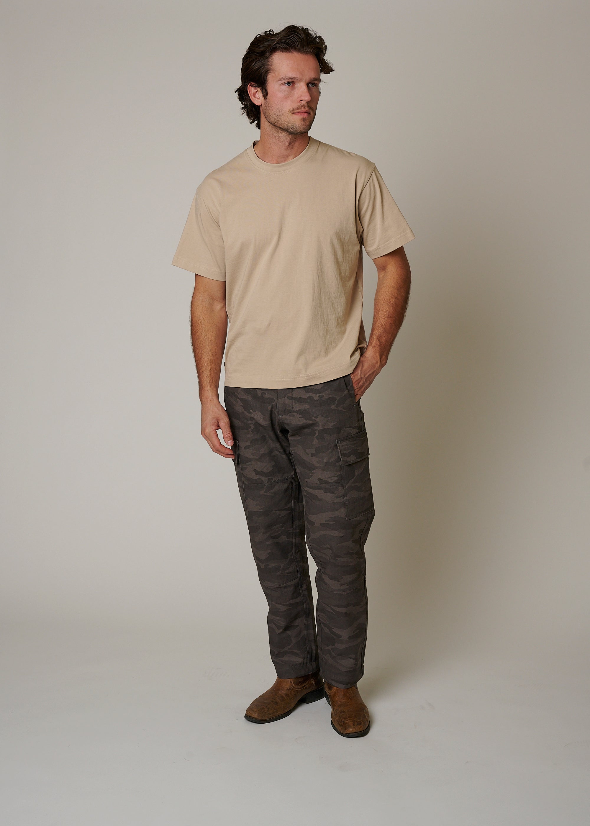 RIPSTOP CARGO CAMO PANTS