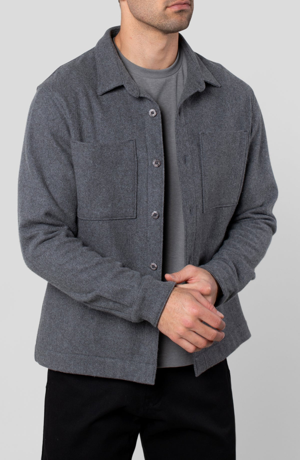 KYOTO WOOL OVER SHIRT
