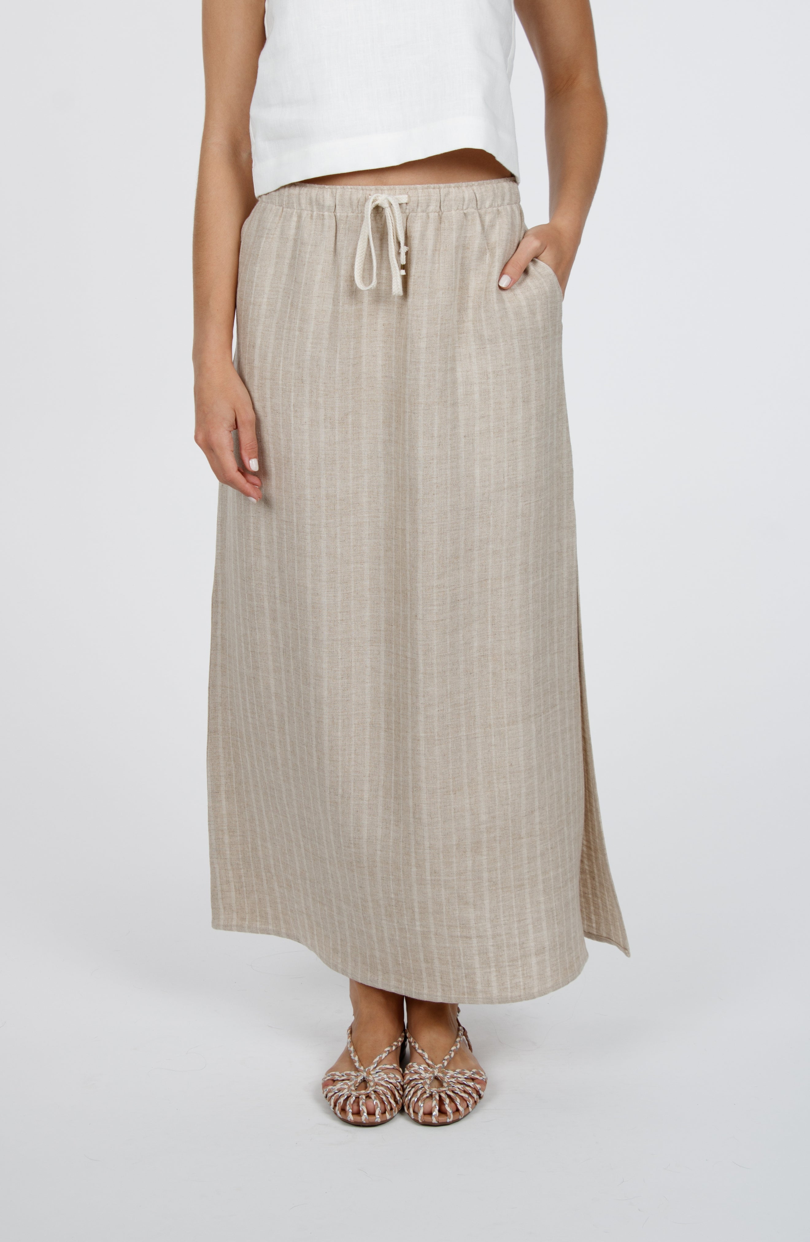Tuscany Resort Skirt | Linen Rayon Maxi Skirt | Leisure Lab