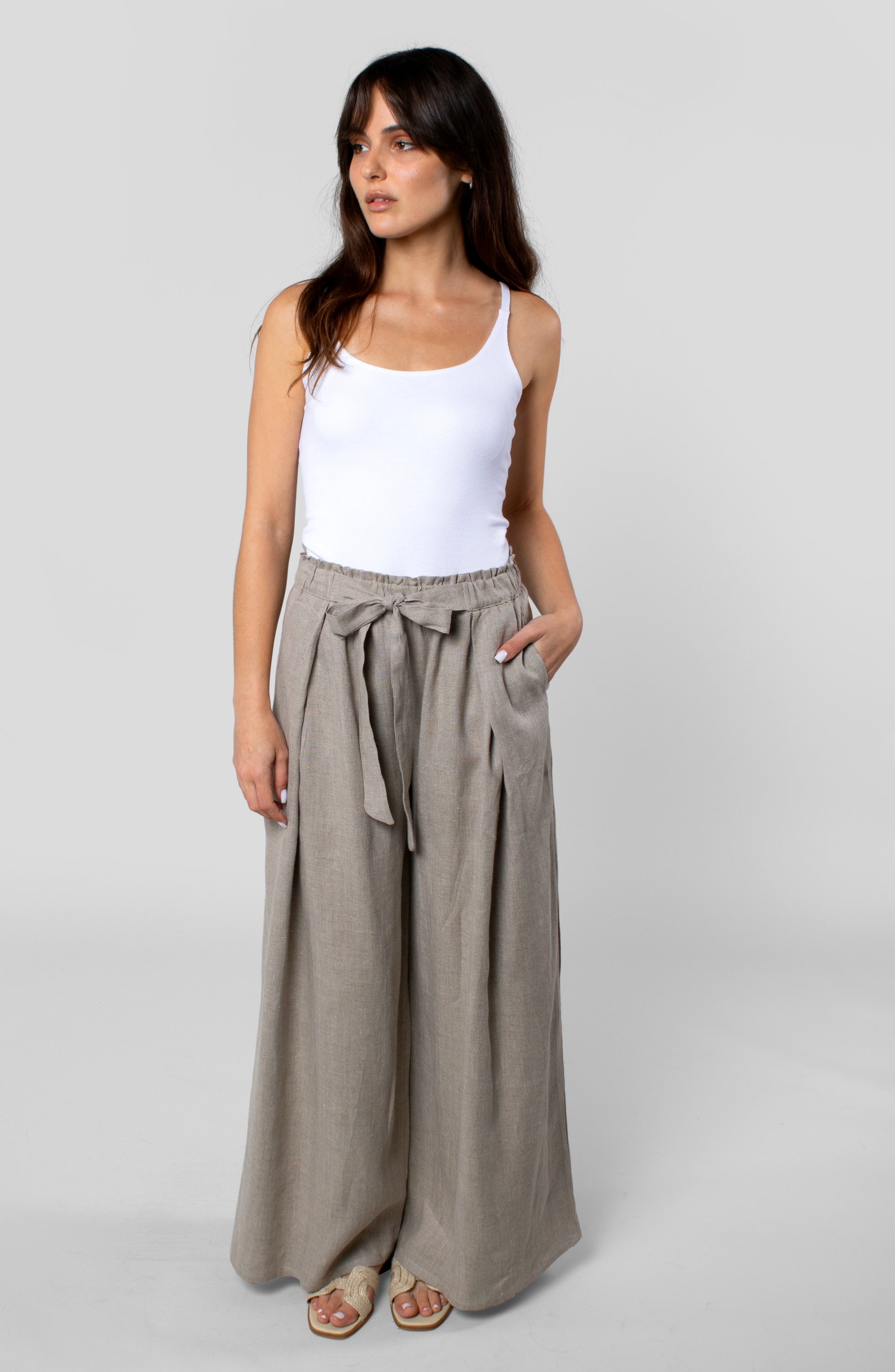 LINEN CABANA PANT