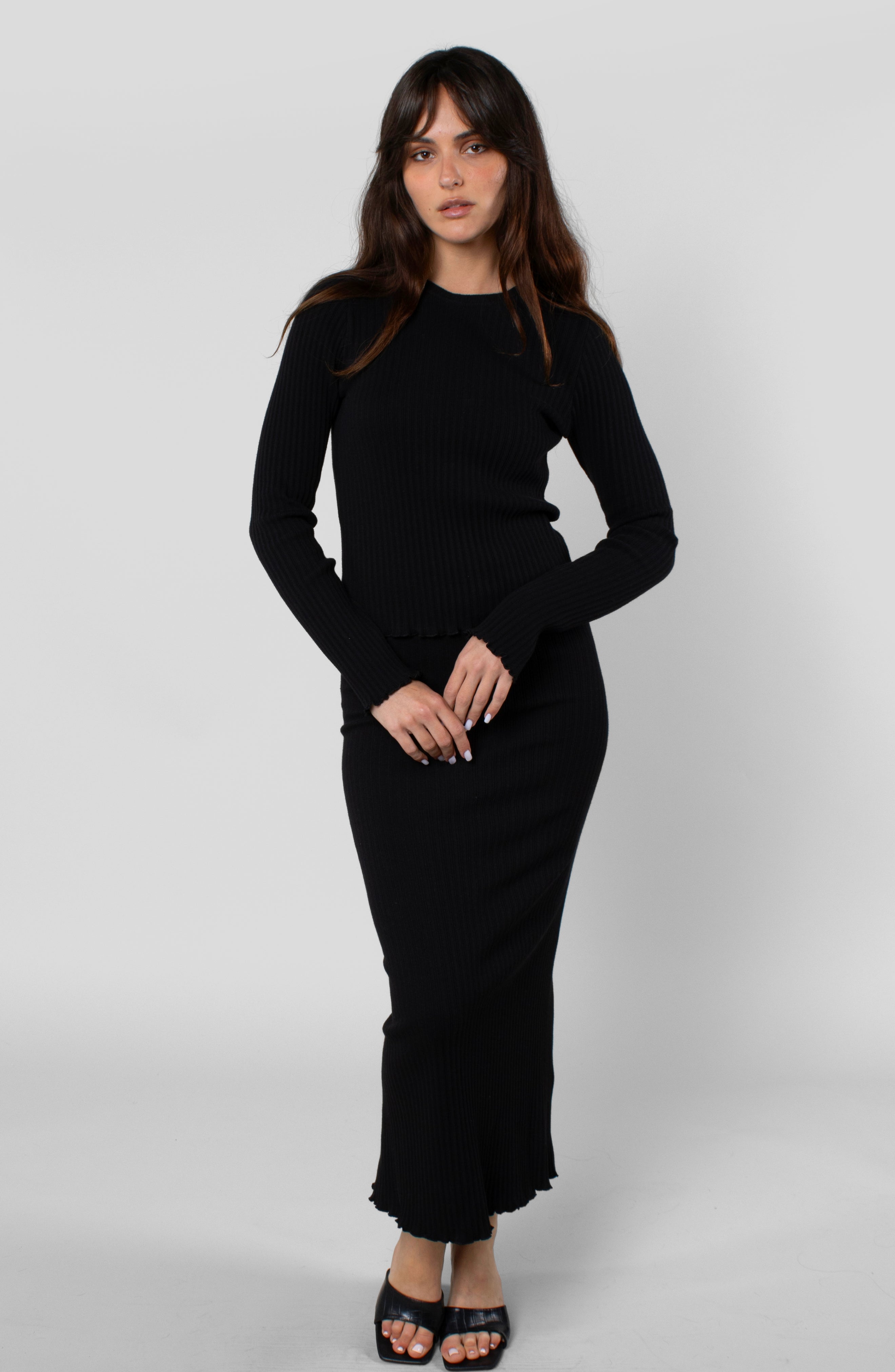 COTTON RIB LONG SLEEVE