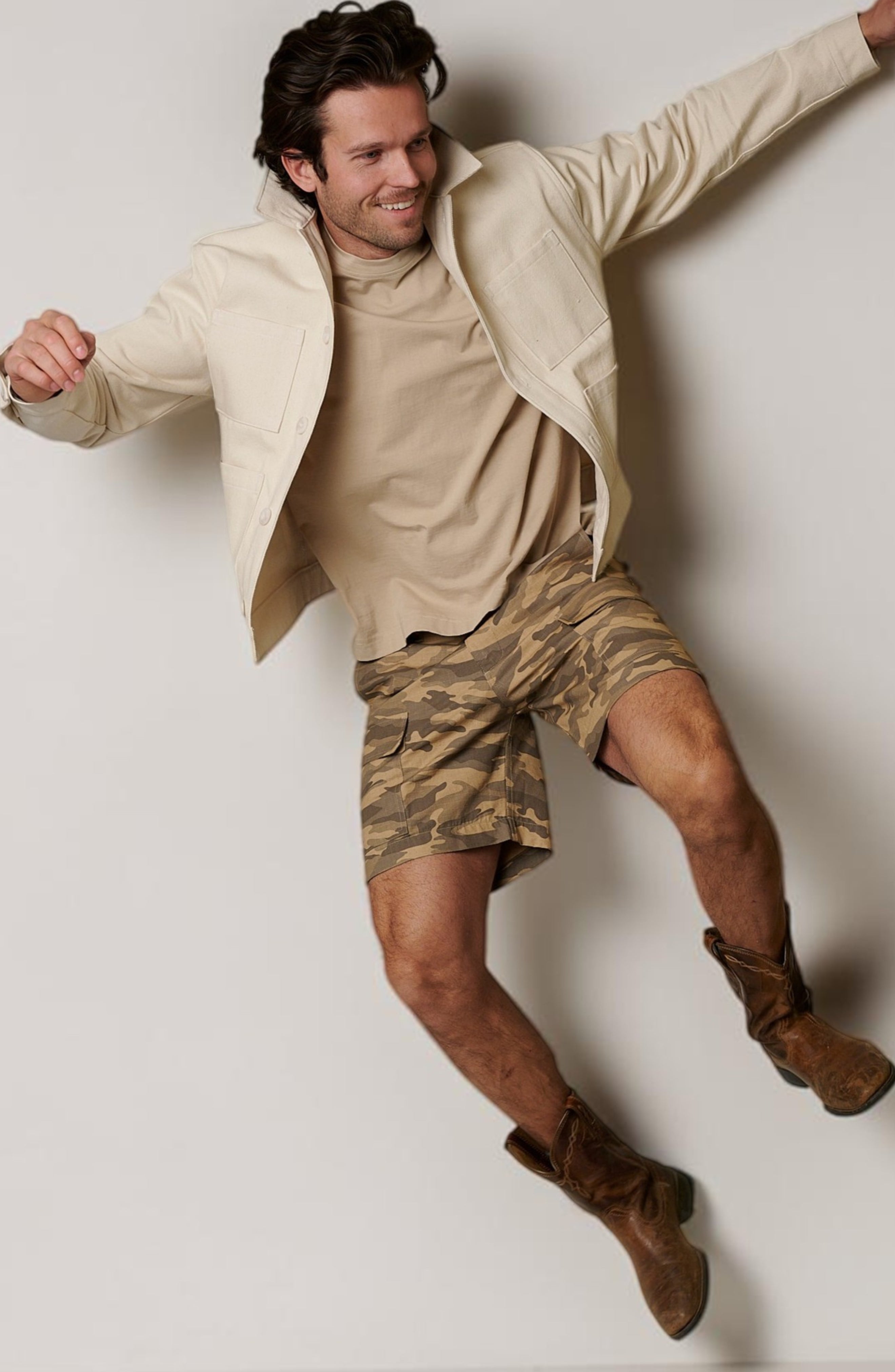RIPSTOP CARGO CAMO SHORTS