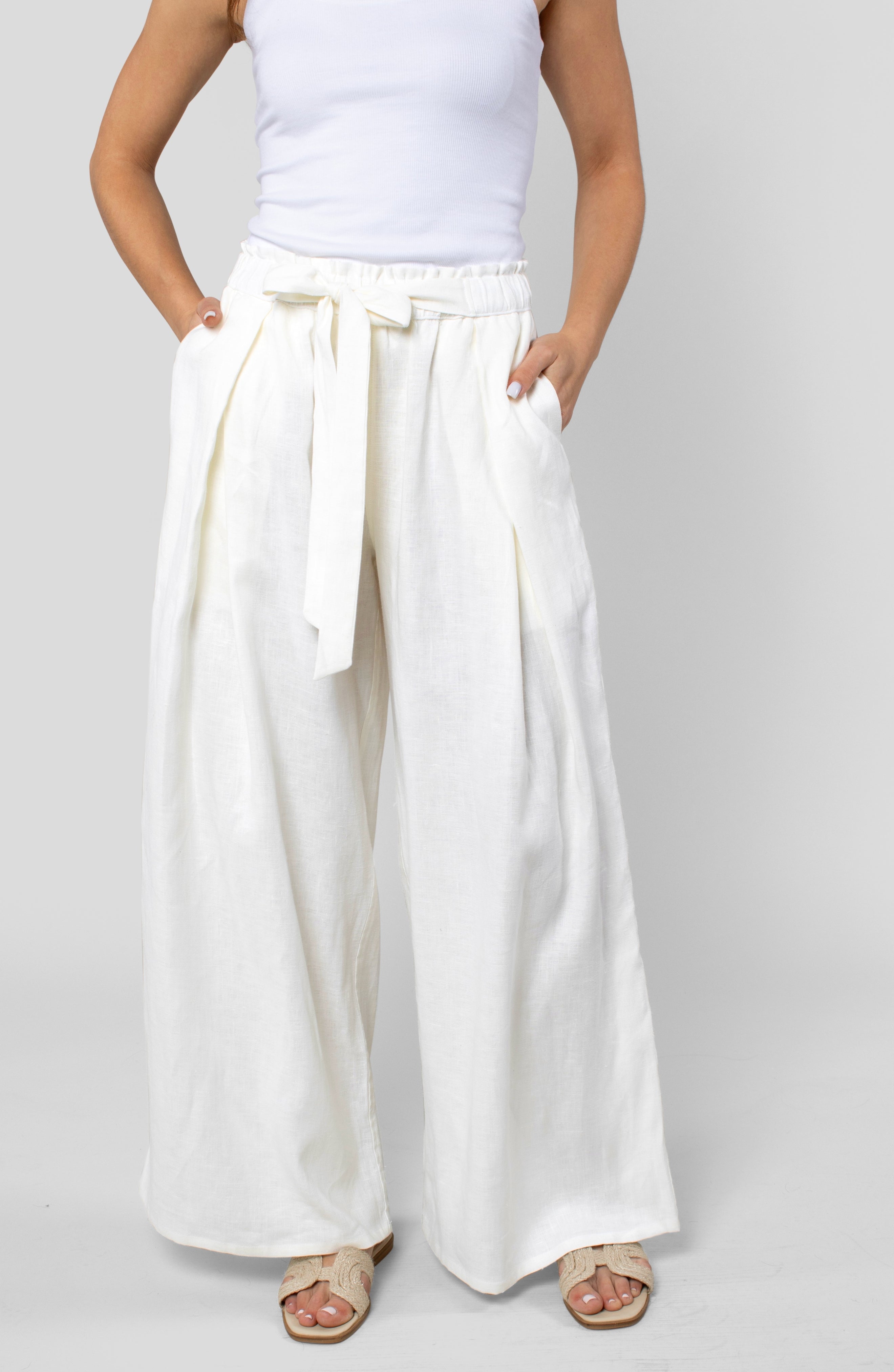 Linen Cabana Pant | Women's Wide Leg Linen Pants | Leisure Lab