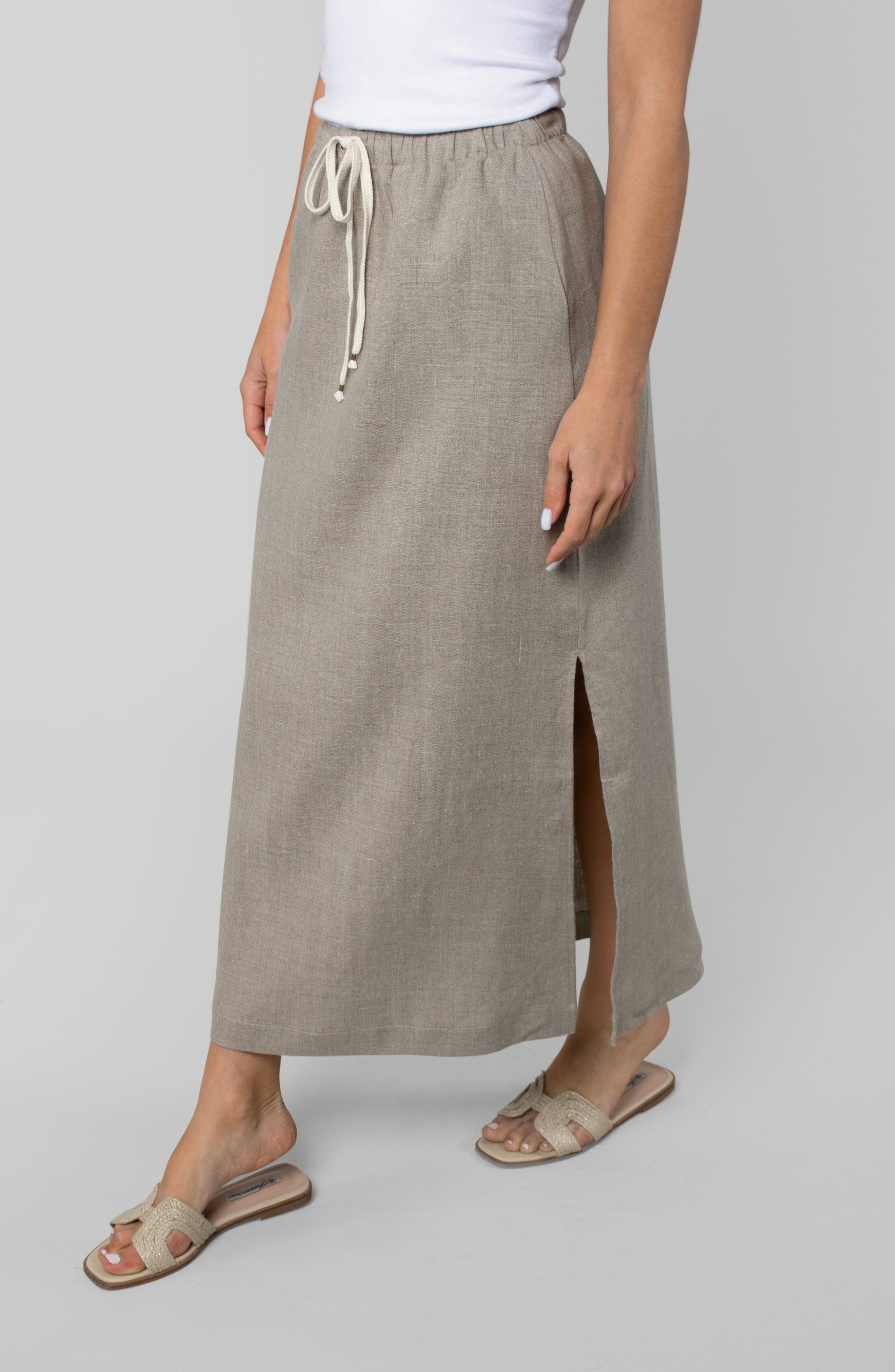 Linen Resort Skirt | Women's Linen Skirt | Leisure Lab – LEISURE LAB®