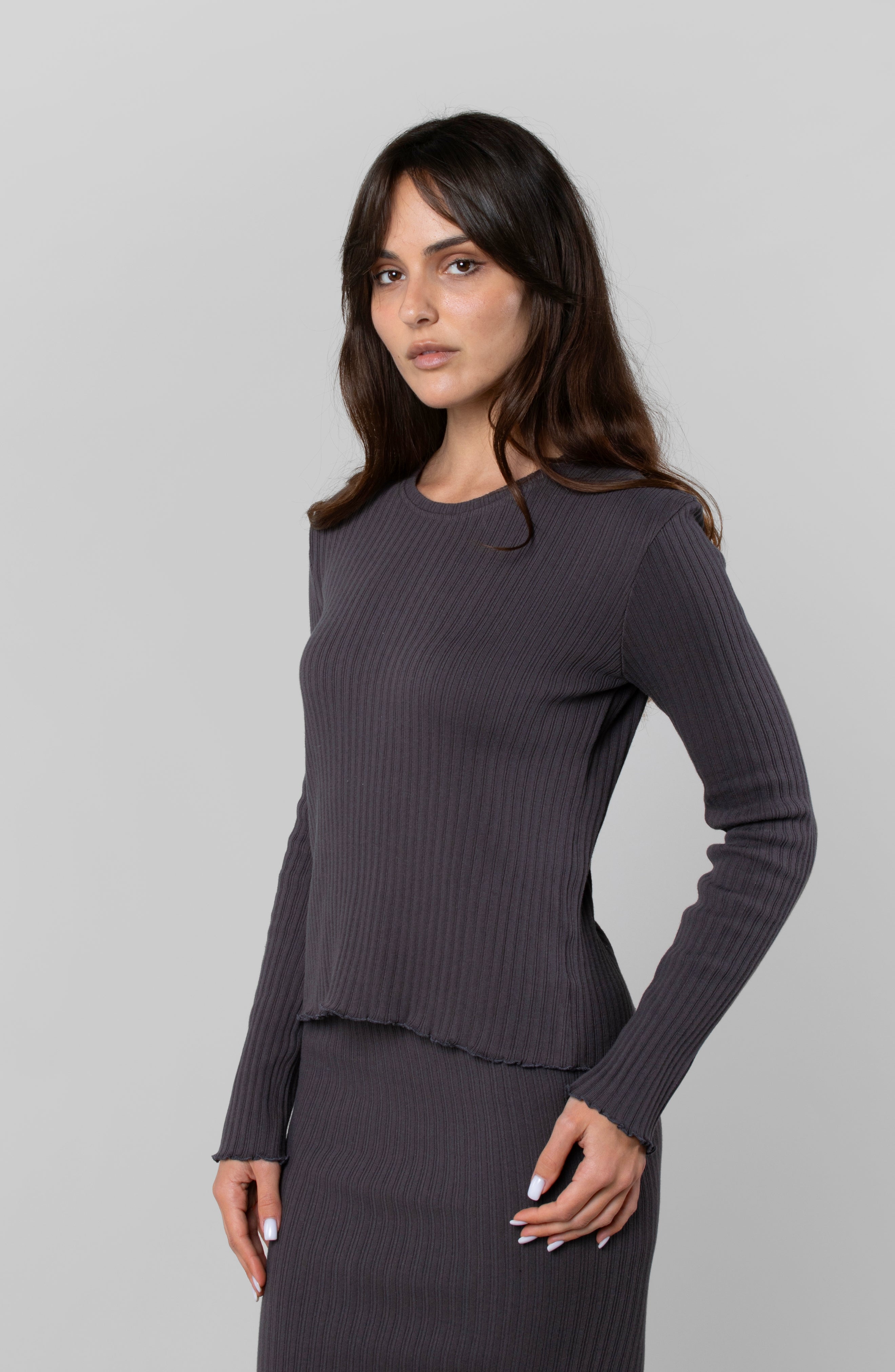 COTTON RIB LONG SLEEVE