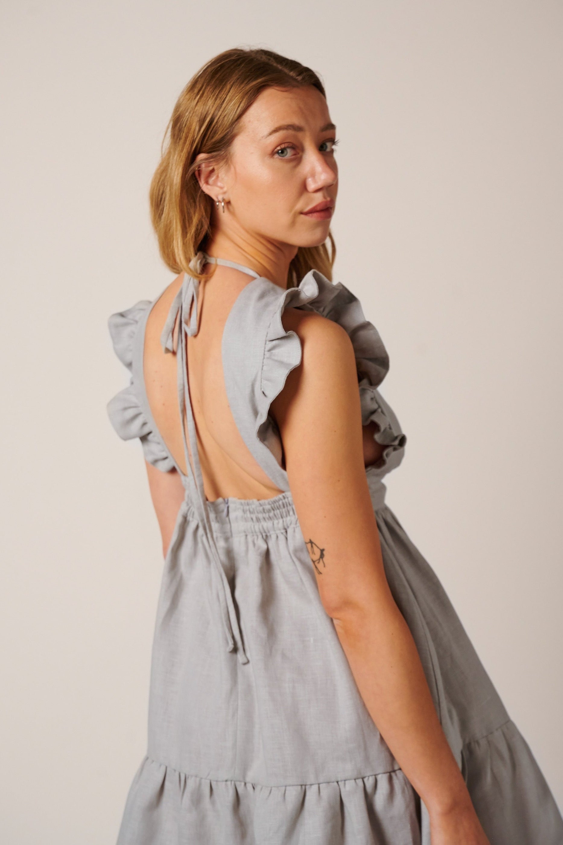 CHLOE MINI LINEN DRESS