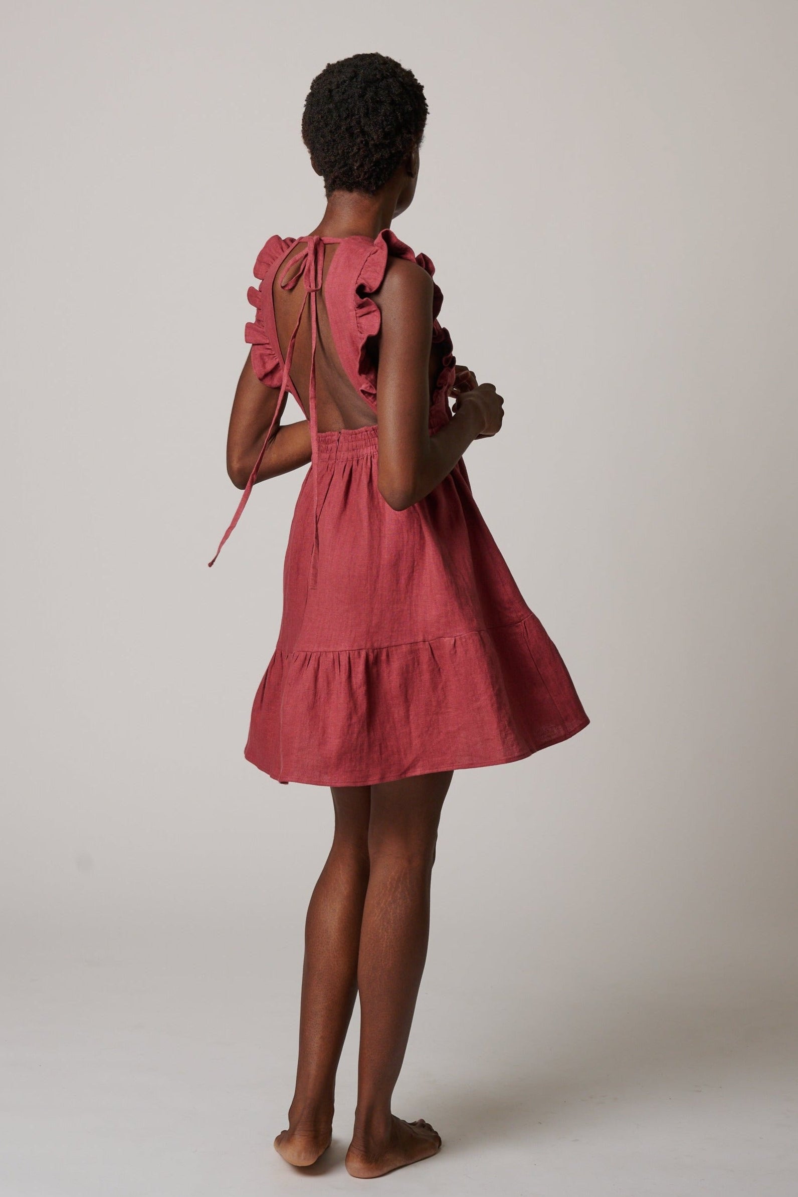 CHLOE MINI LINEN DRESS
