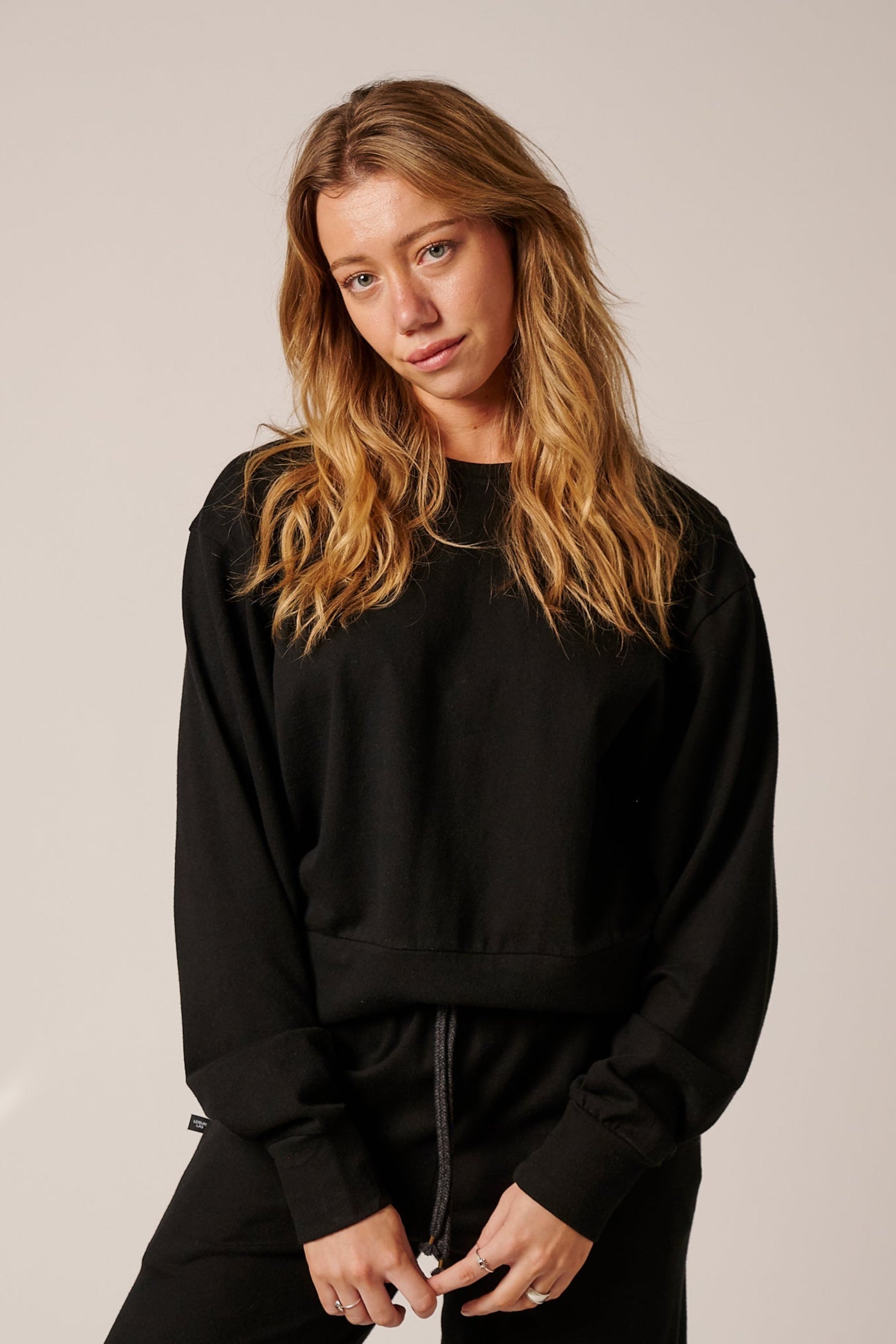 WOMENS COTTON LOUNGE CREW