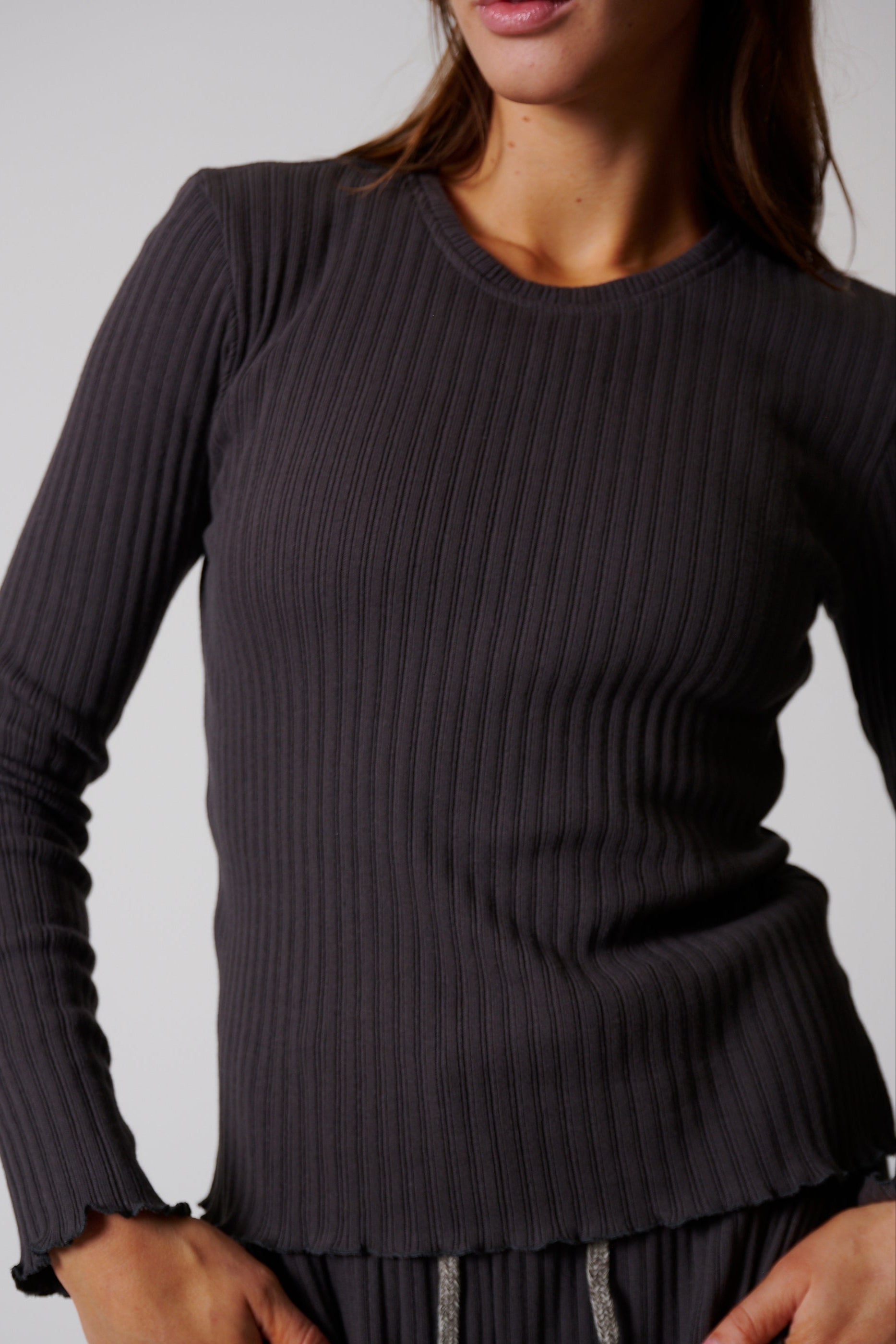 COTTON RIB LONG SLEEVE