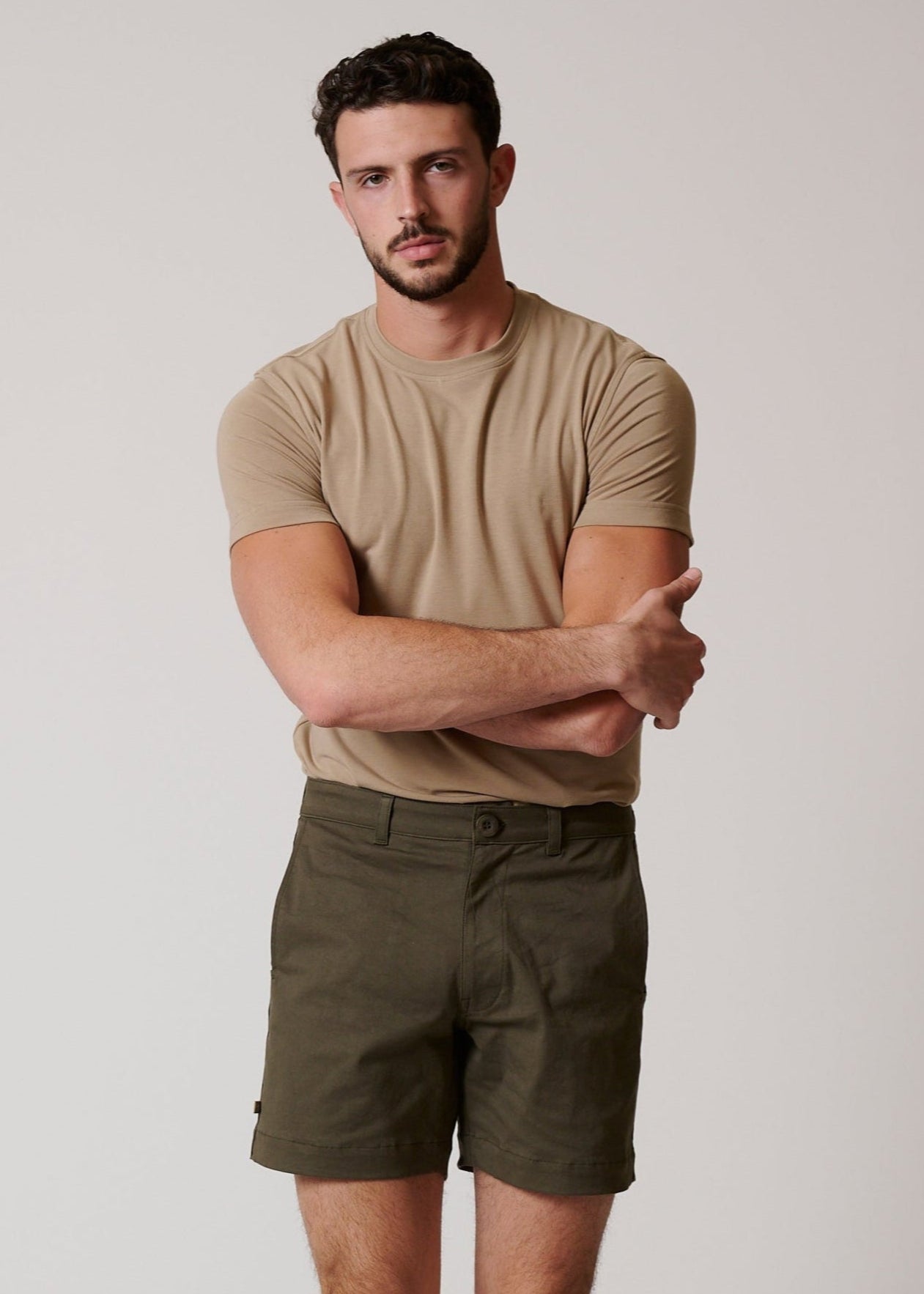 STRETCH COTTON CHINO SHORTS
