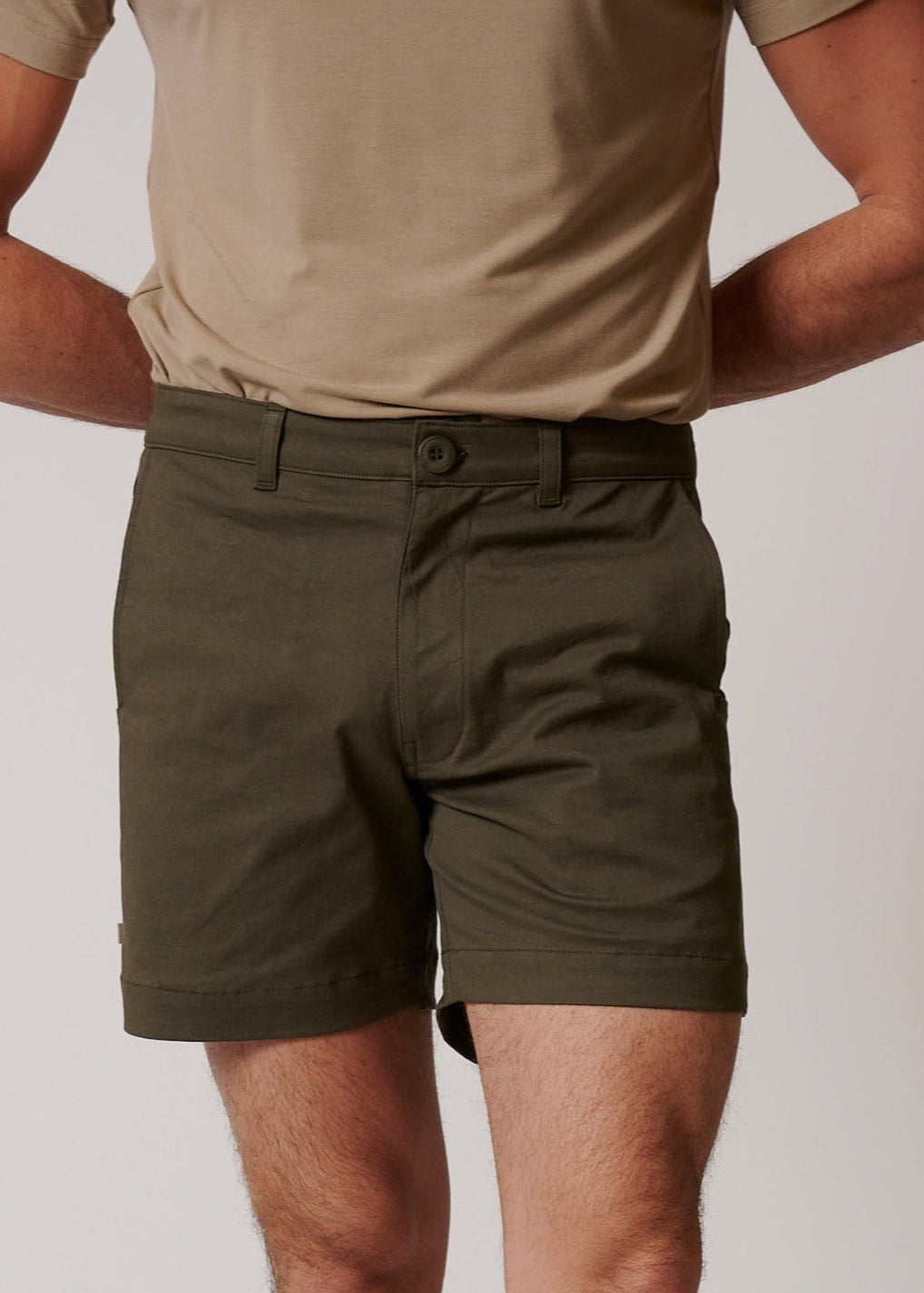STRETCH COTTON CHINO SHORTS