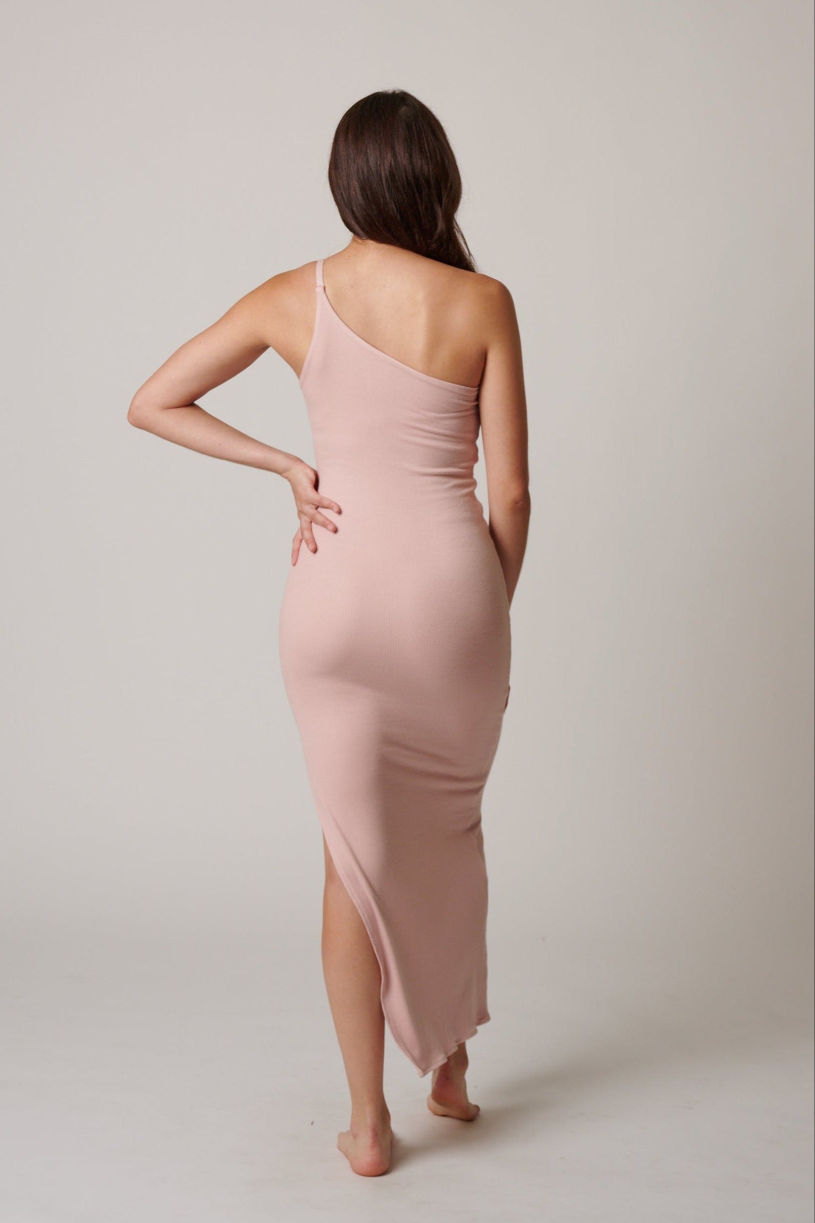 ONE SHOULDER STRAP DRESS