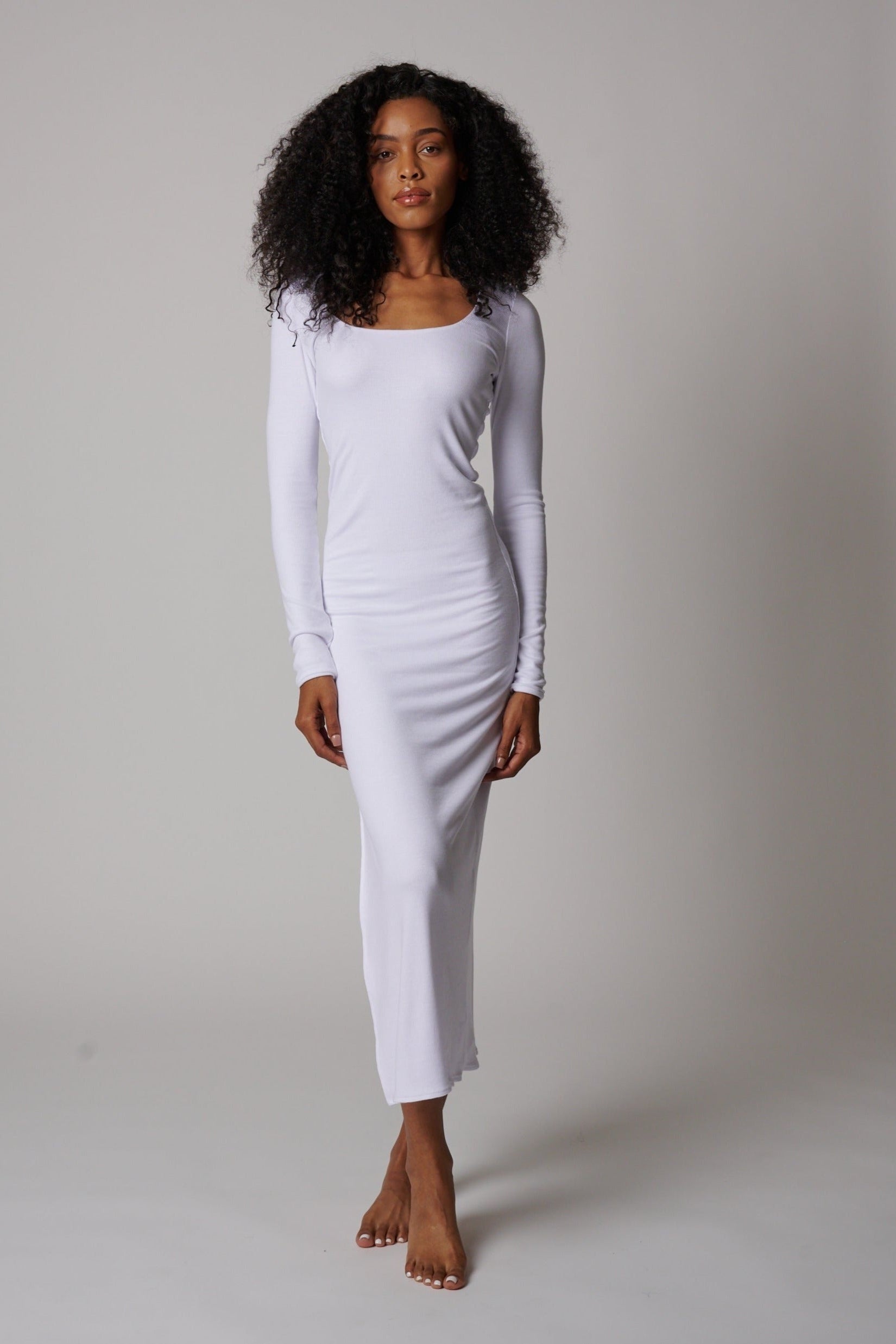 BAL HARBOR LONG SLEEVE RIB DRESS