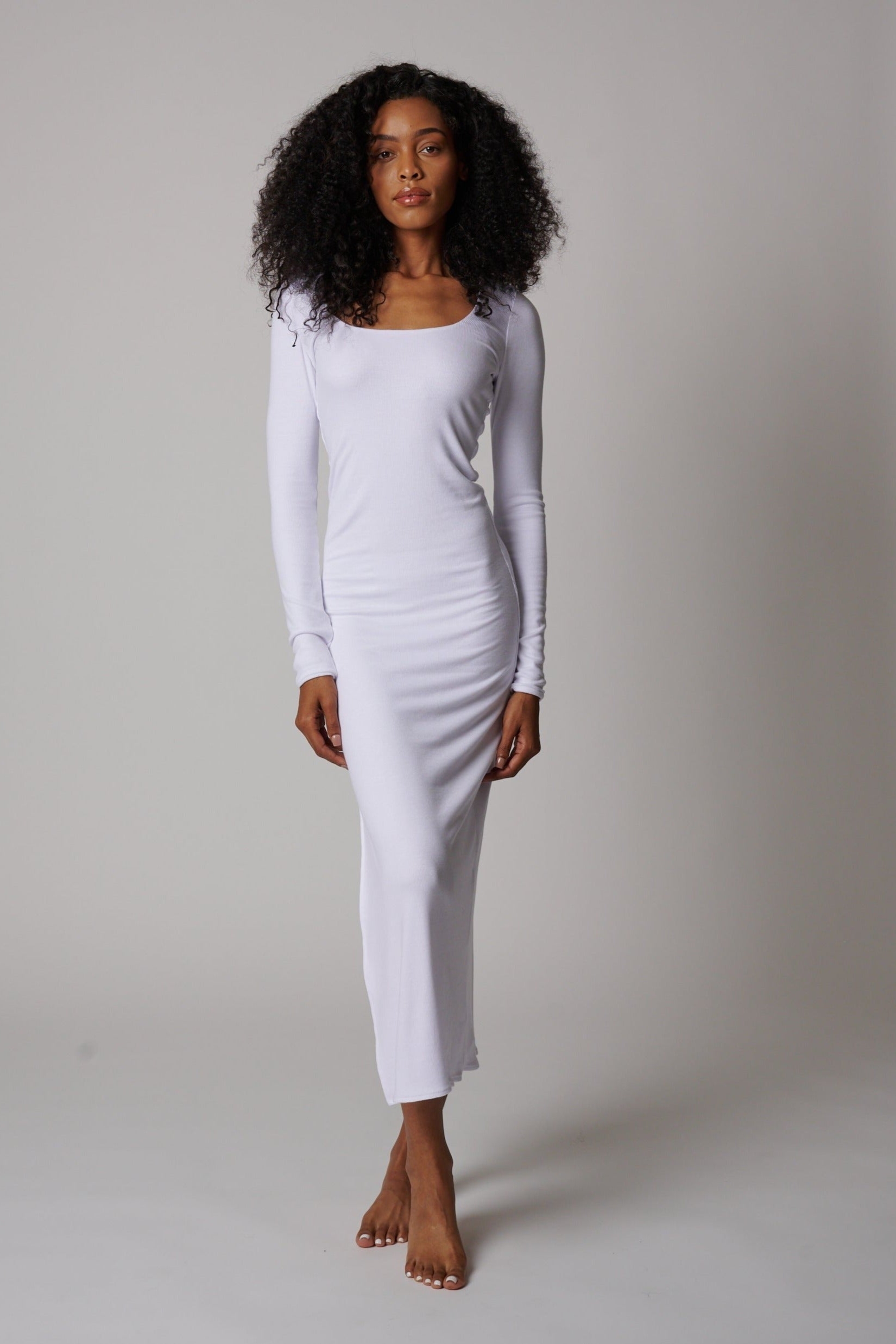BAL HARBOR LONG SLEEVE RIB DRESS