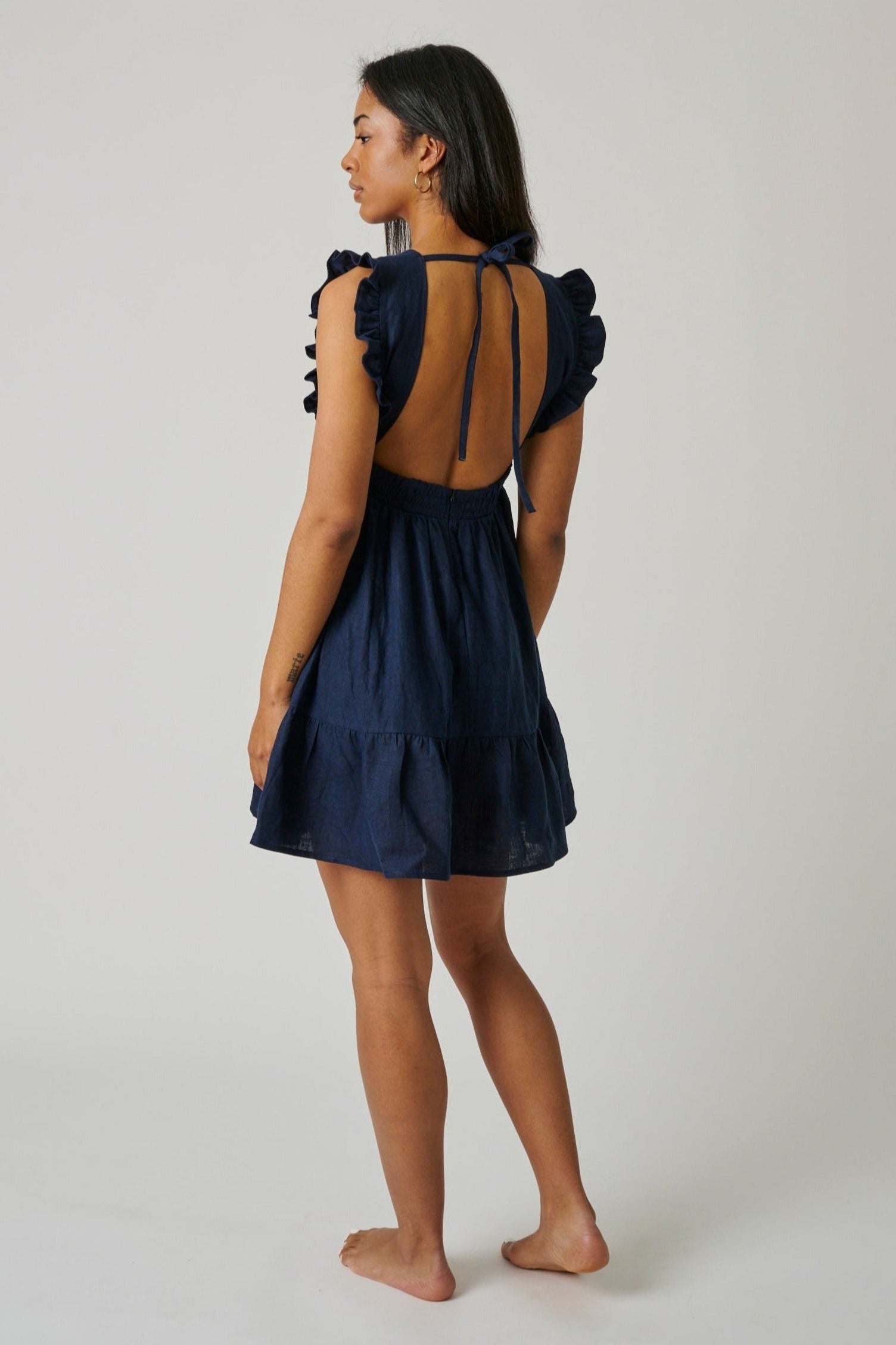 CHLOE MINI LINEN DRESS