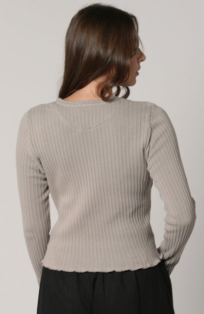 COTTON RIB LONG SLEEVE