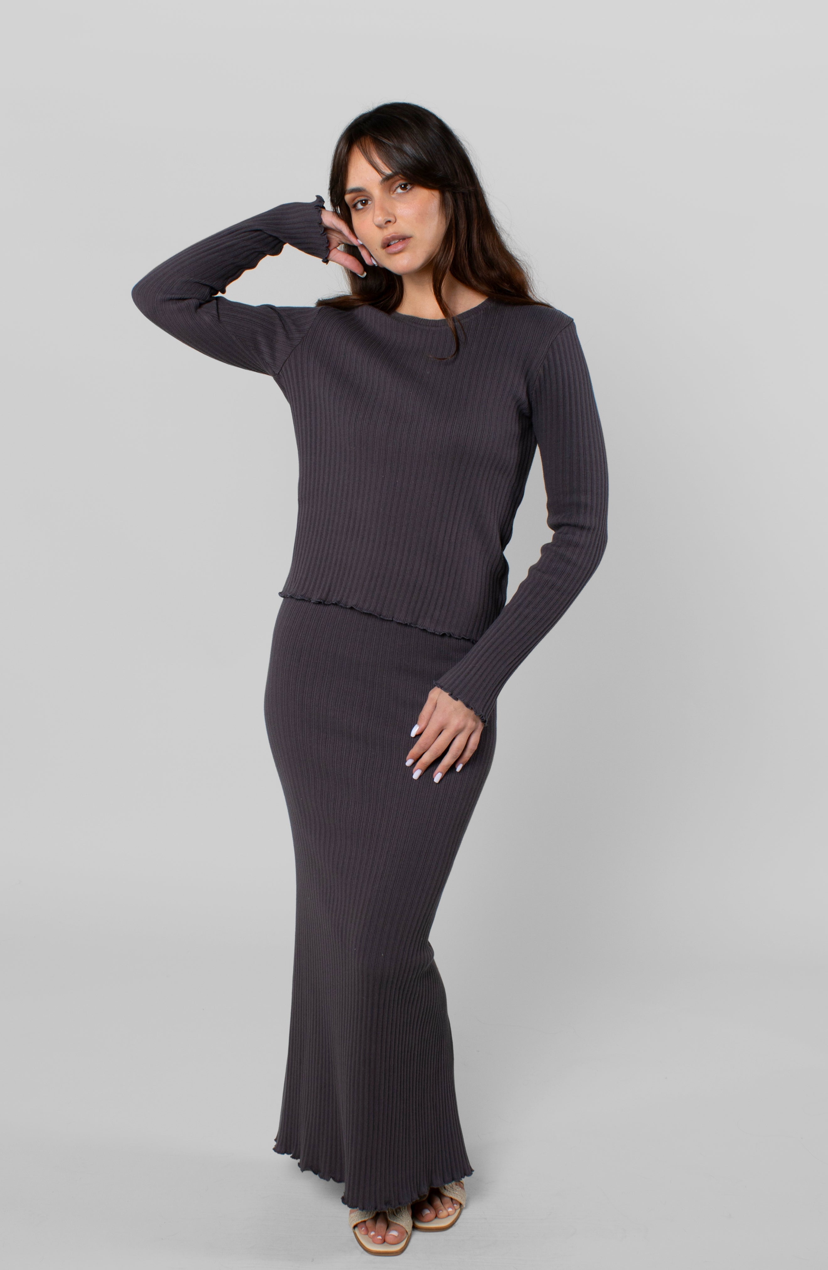 COTTON RIB LONG SLEEVE