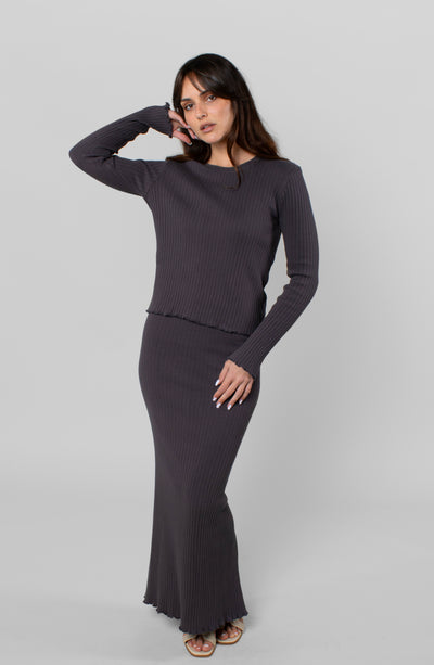 COTTON RIB LONG SLEEVE