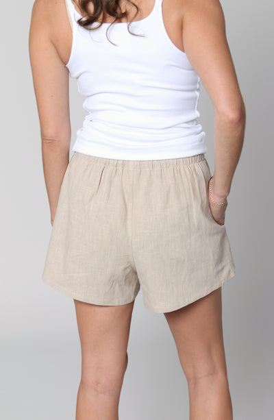 SOLANA RELAXED LINEN SHORT
