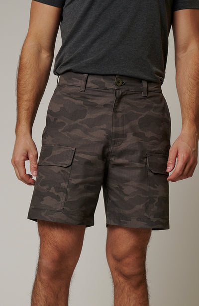 RIPSTOP CARGO CAMO SHORTS