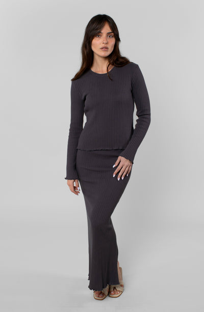 COTTON RIB LONG SLEEVE
