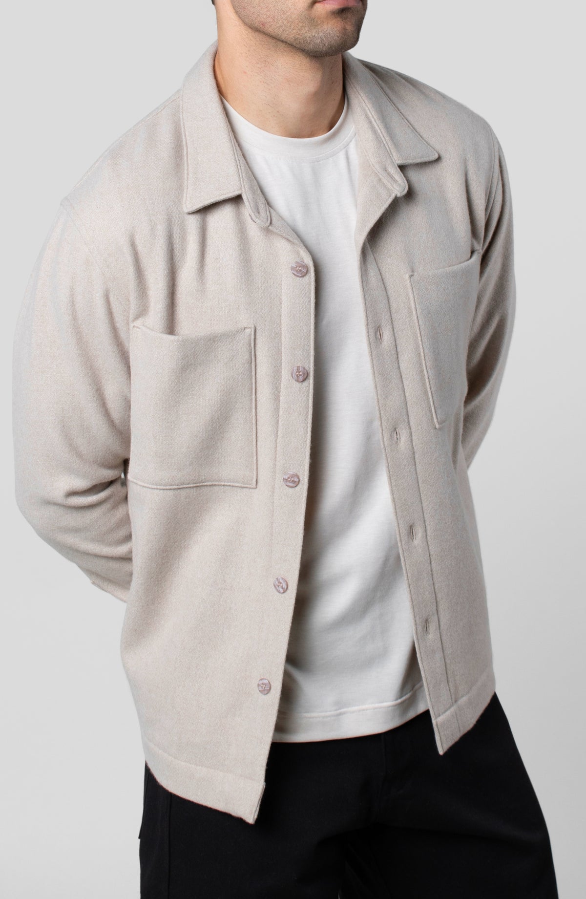 KYOTO WOOL OVER SHIRT