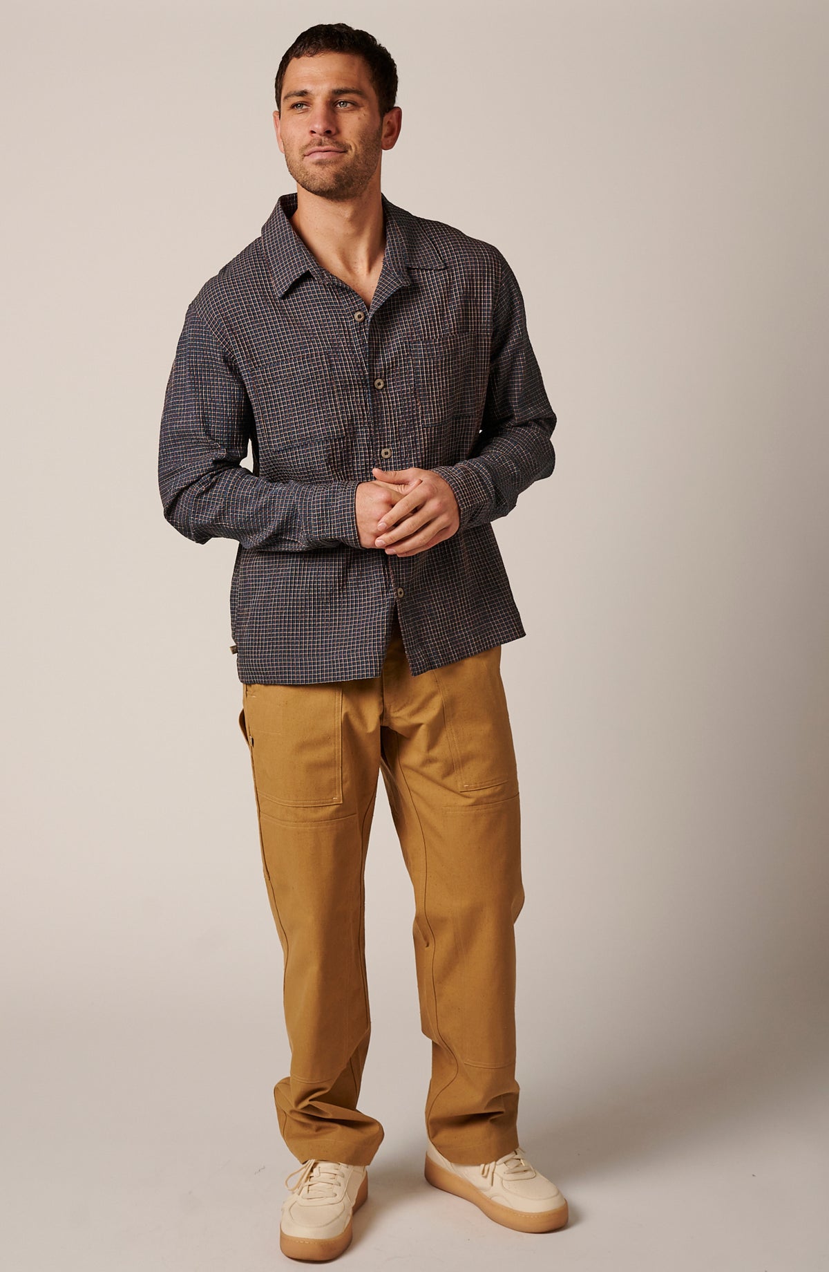 THE JACKSON COTTON BUTTON UP