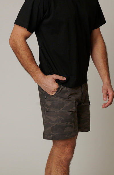 RIPSTOP CARGO CAMO SHORTS