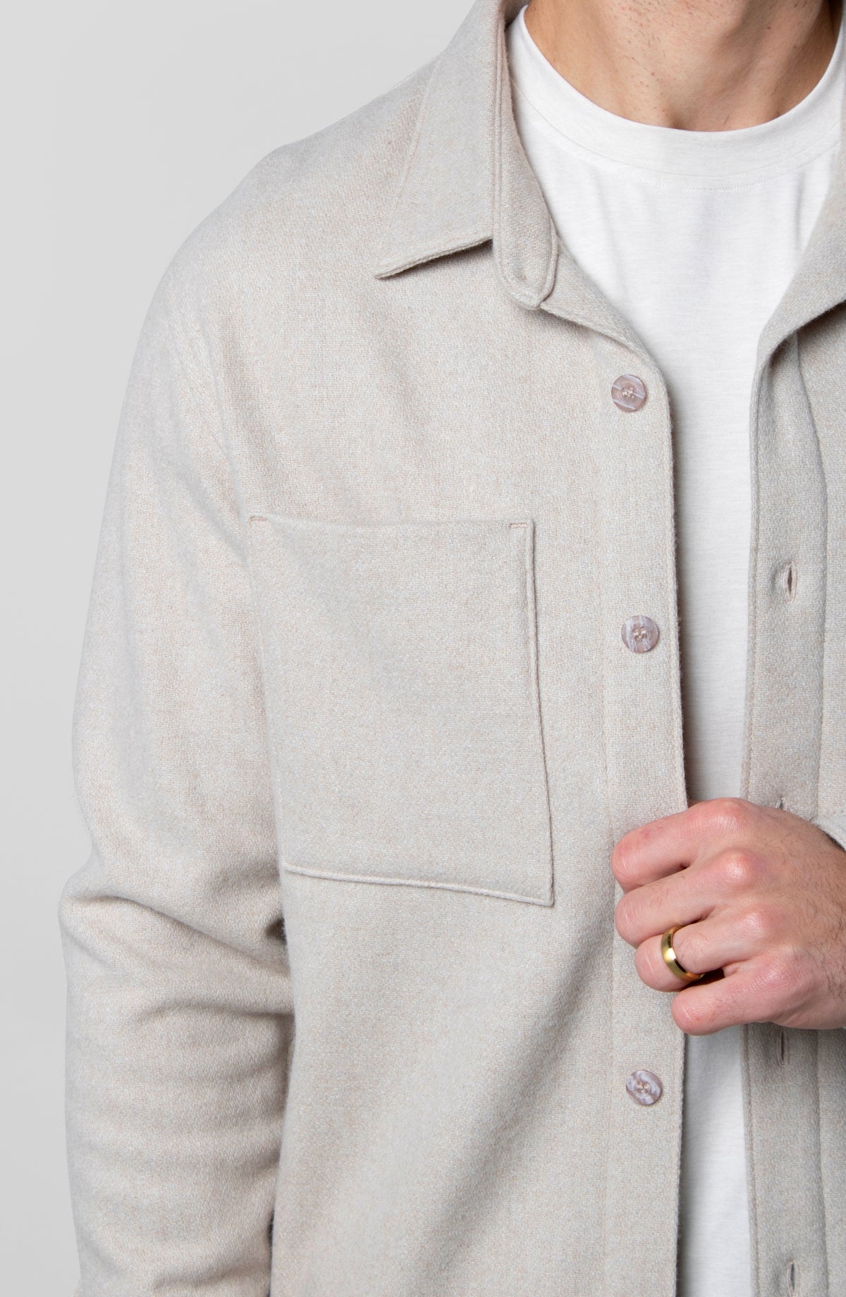 KYOTO WOOL OVER SHIRT