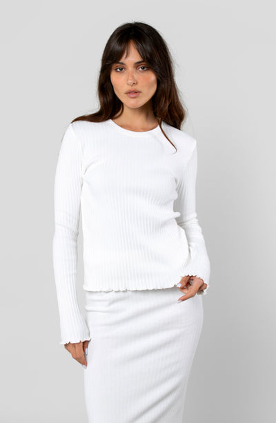 COTTON RIB LONG SLEEVE