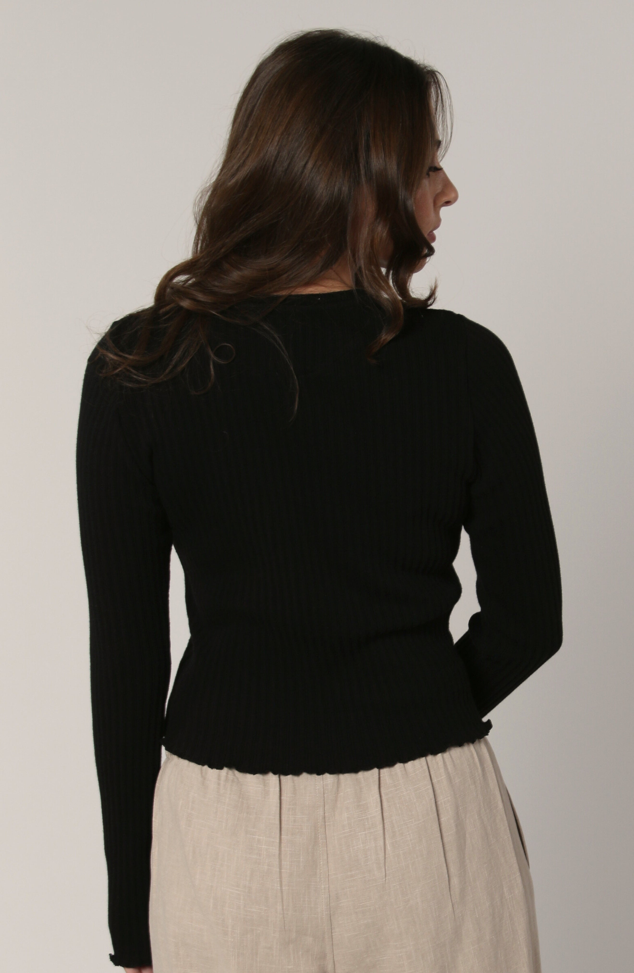 COTTON RIB LONG SLEEVE