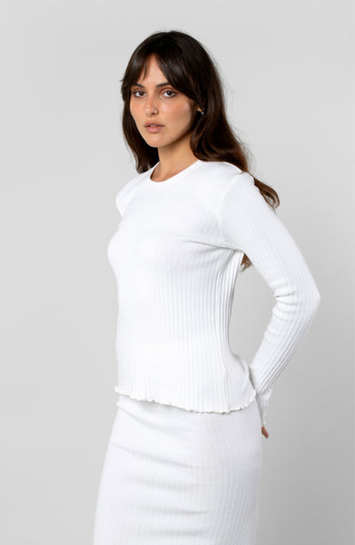 COTTON RIB LONG SLEEVE