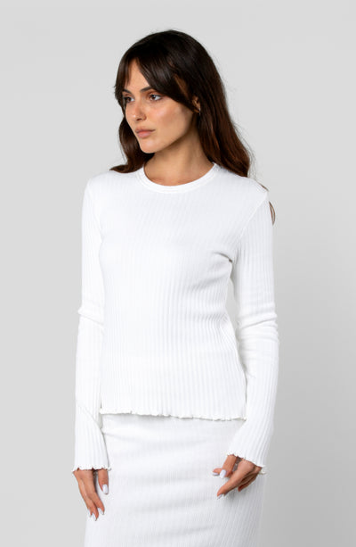 COTTON RIB LONG SLEEVE