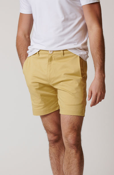 STRETCH COTTON CHINO SHORTS