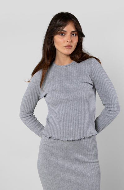 COTTON RIB LONG SLEEVE