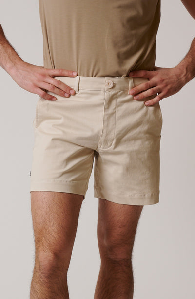 STRETCH COTTON CHINO SHORTS