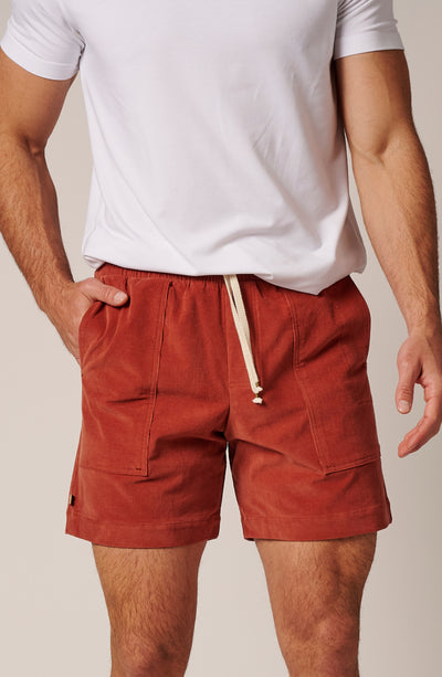 PATCH POCKET CORDUROY SHORT