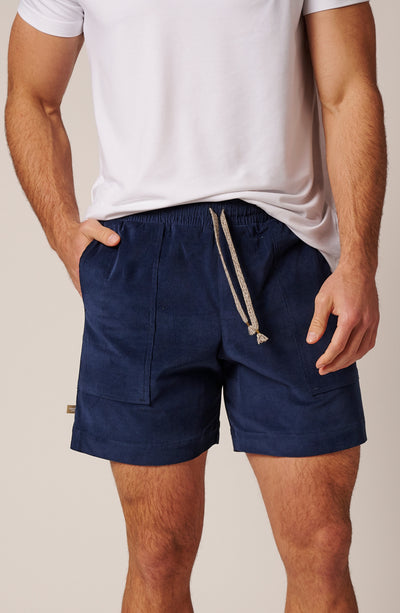 PATCH POCKET CORDUROY SHORT