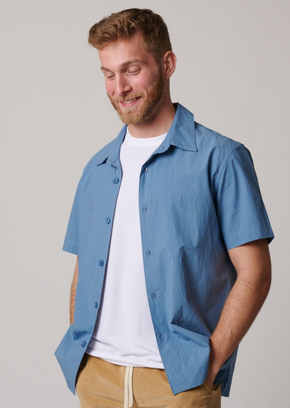 SHORT SLEEVE COTTON BUTTON UP