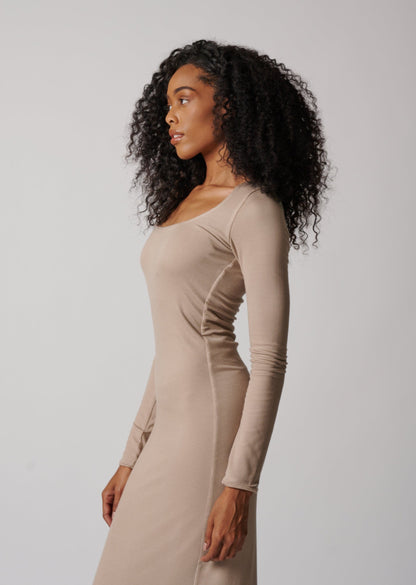 BAL HARBOR LONG SLEEVE RIB DRESS