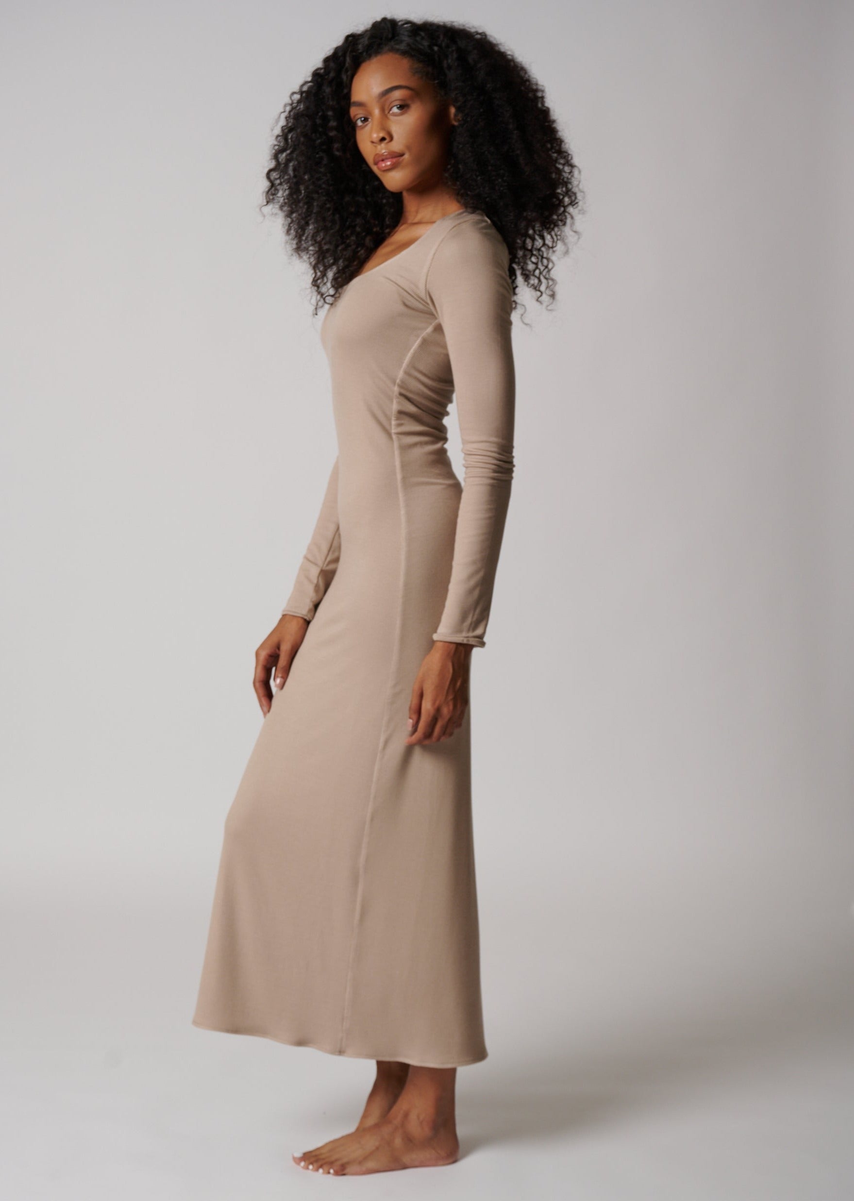 BAL HARBOR LONG SLEEVE RIB DRESS