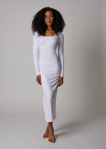 BAL HARBOR LONG SLEEVE RIB DRESS