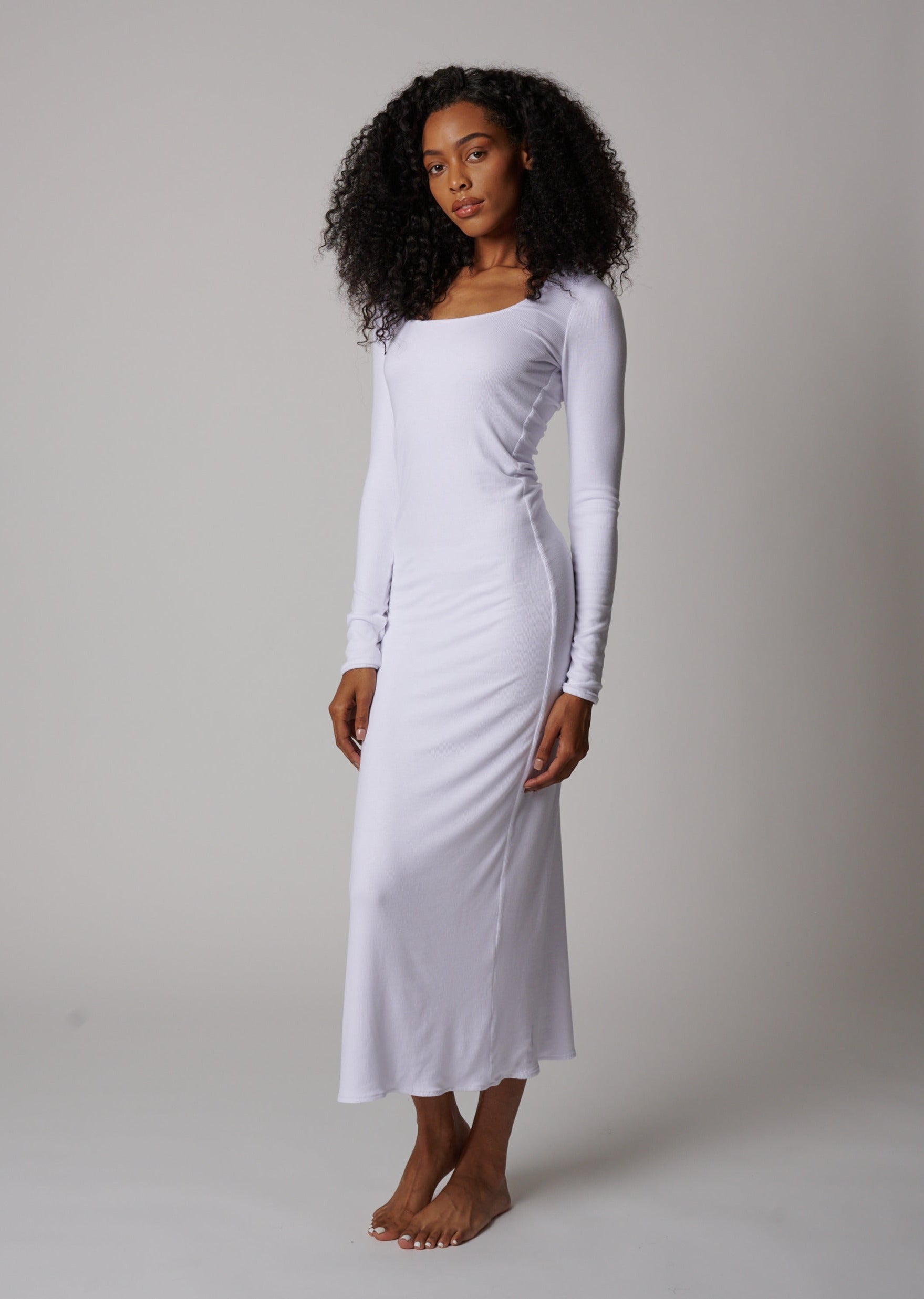 BAL HARBOR LONG SLEEVE RIB DRESS