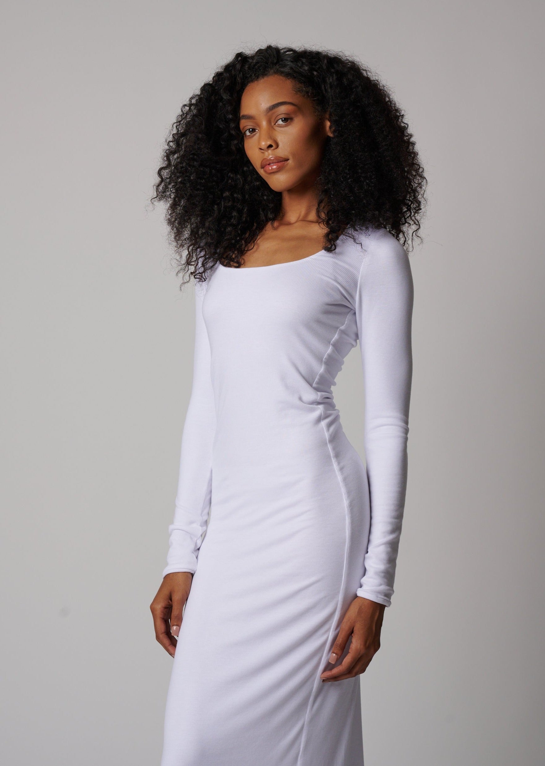 BAL HARBOR LONG SLEEVE RIB DRESS