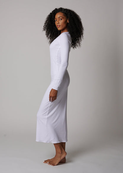 BAL HARBOR LONG SLEEVE RIB DRESS